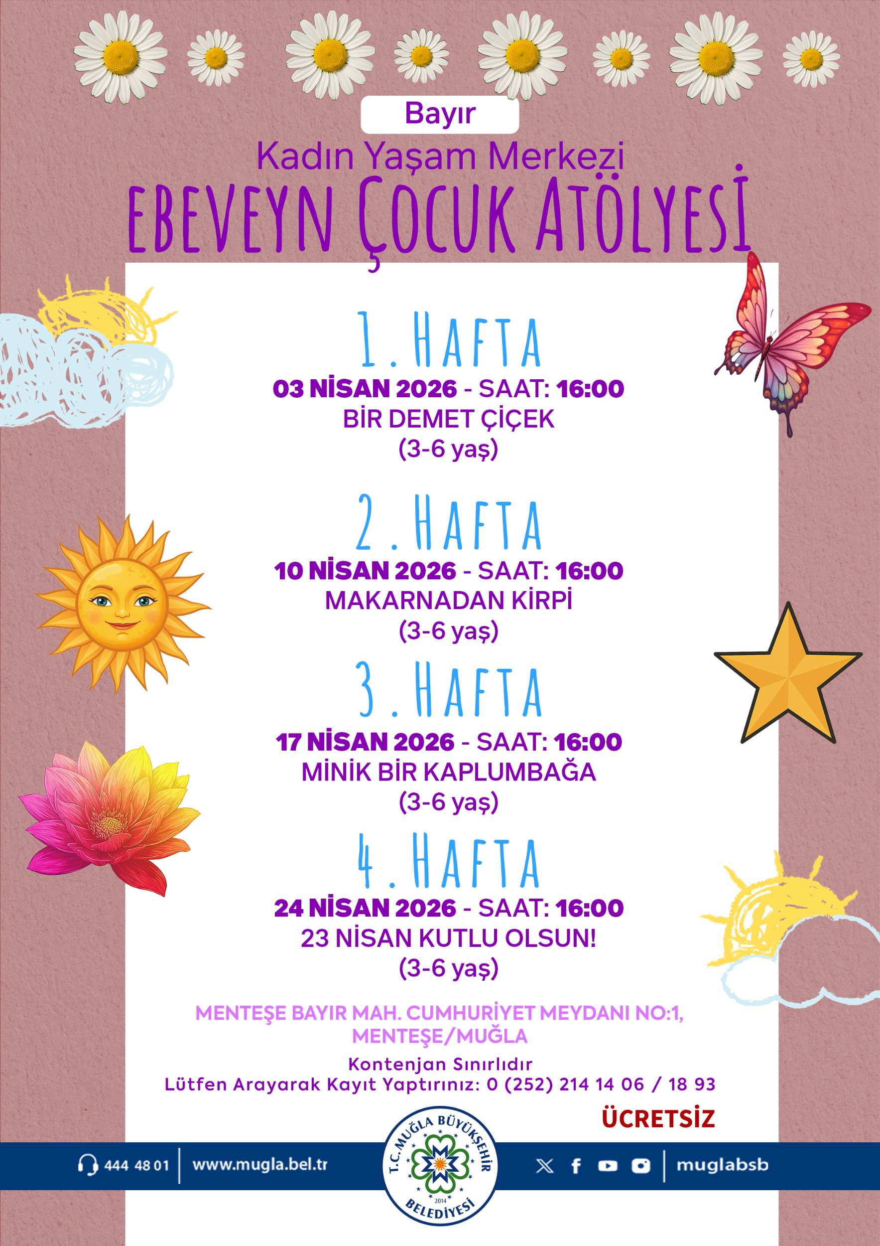 Bayır Kadın Yaşam Merkezi Ebeveyn Çocuk Atölyesi 3-6 Yaş