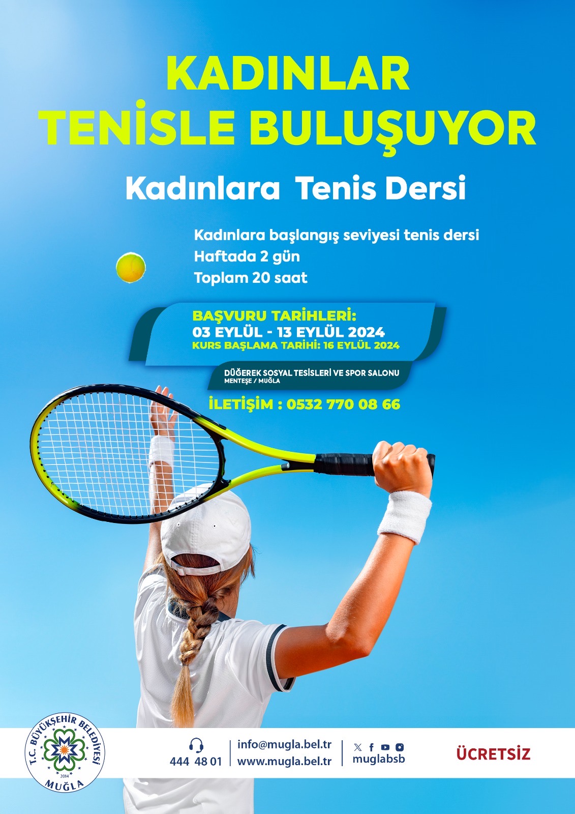 Kadınlara Tenis Dersi Düğerek