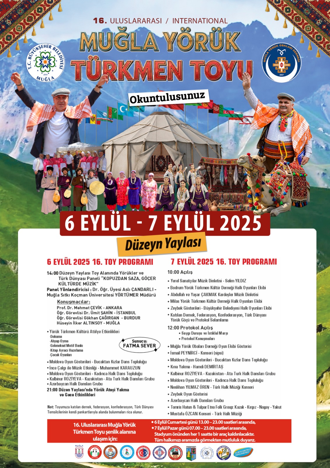 16. Uluslararası Muğla Yörük Türkmen Toyu 