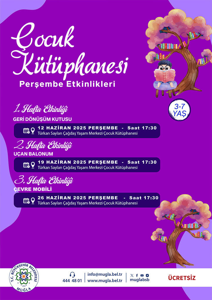 Çocuk Kütüphanesi Perşembe Etkinlikleri