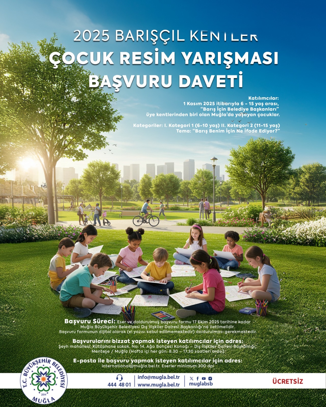 2025 Barışçıl Kentler Çocuk Resim Yarışması