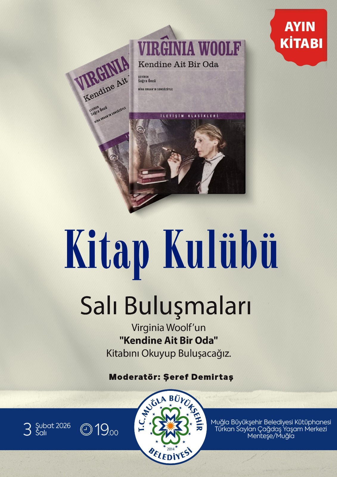 Kitap Kulübü Salı Buluşmaları (Kendine Ait Bir Oda) 