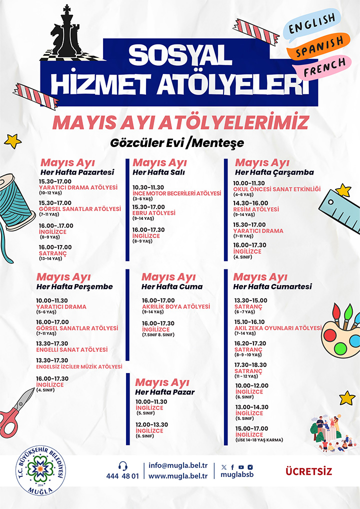 Sosyal Hizmet Atölyeleri / Mayıs Ayı 