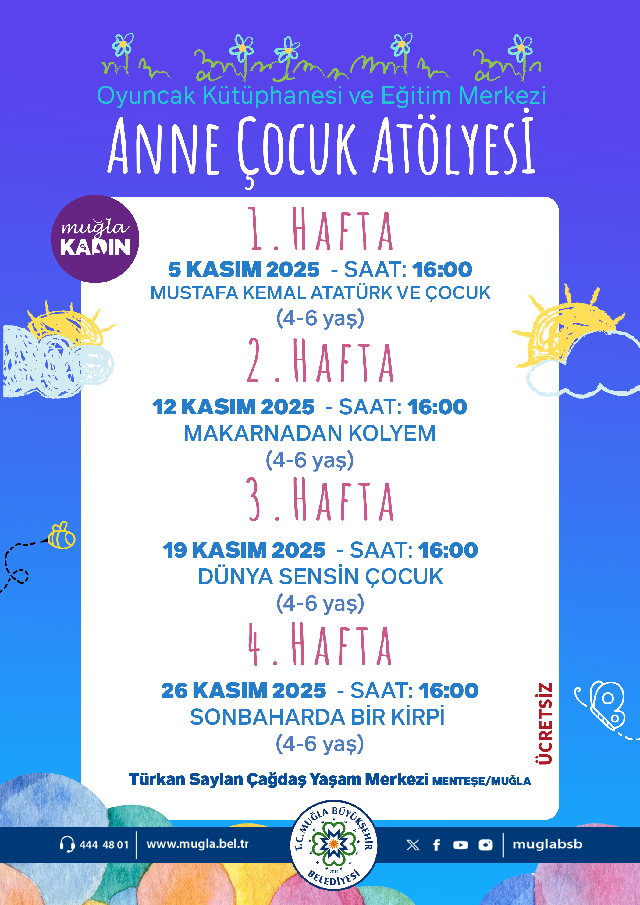 Anne-Çocuk Atölyesi 4-6 Yaş