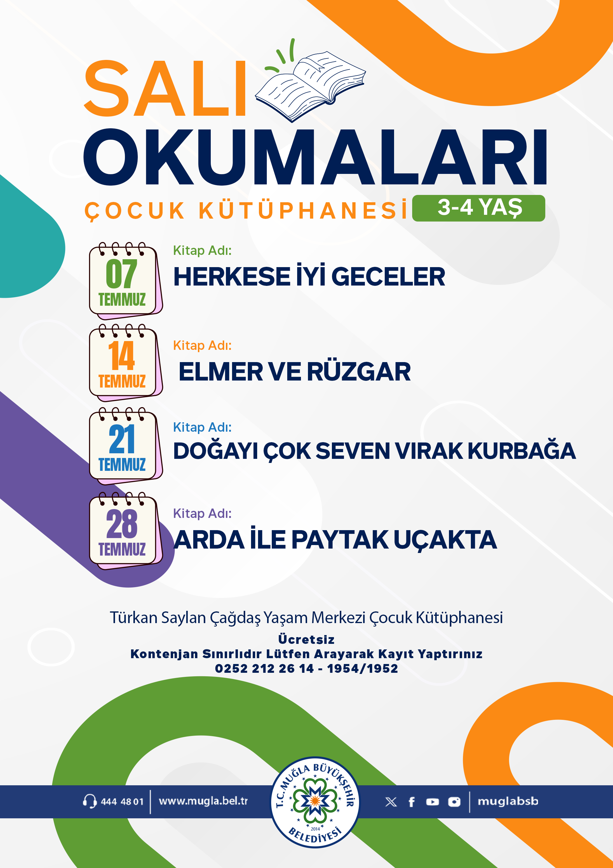 Salı Okumaları Çocuk Kütüphanesi 3-4 Yaş
