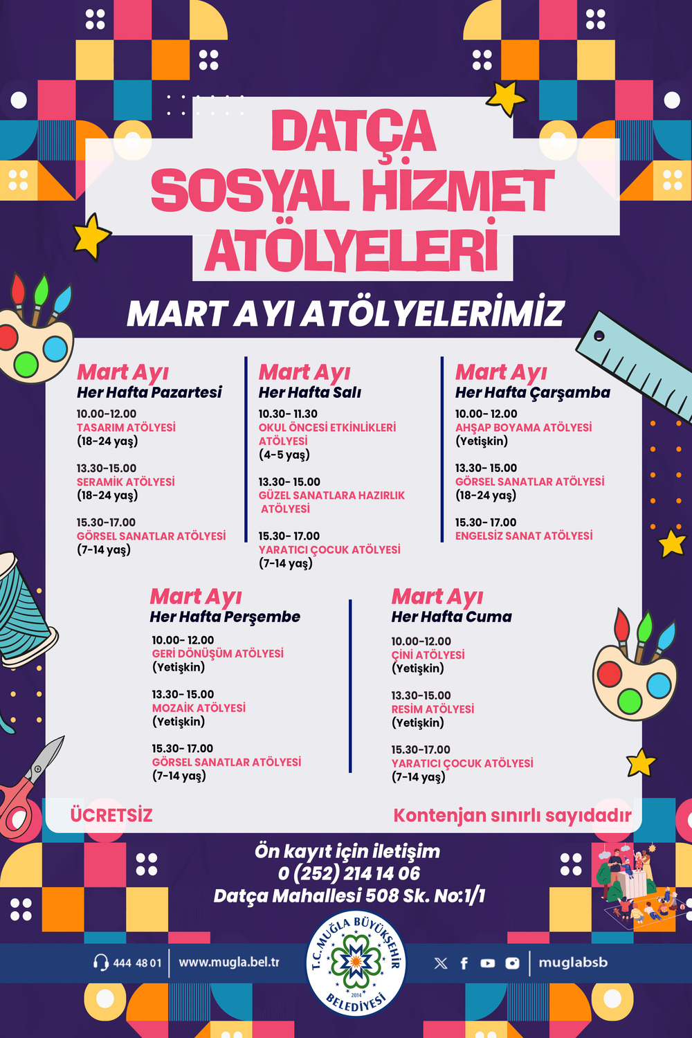 Datça Sosyal Hizmet Atölyeleri