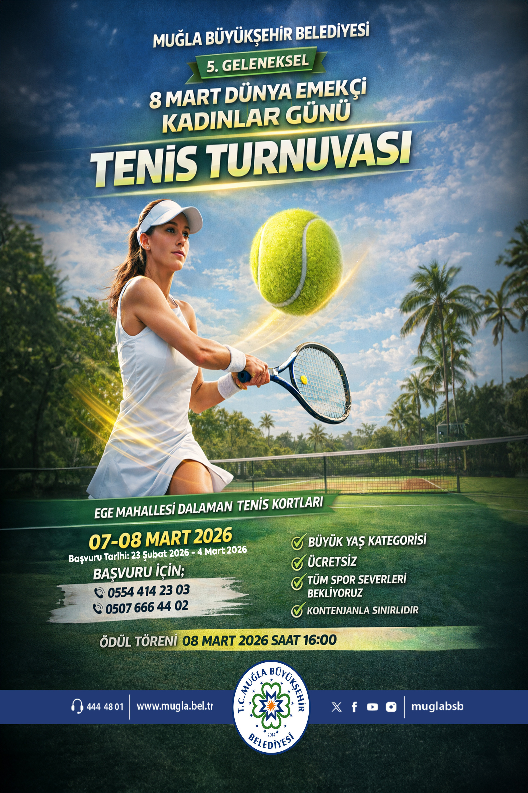 8 Mart Dünya Emekçi Kadınlar Günü Tenis Turnuvası