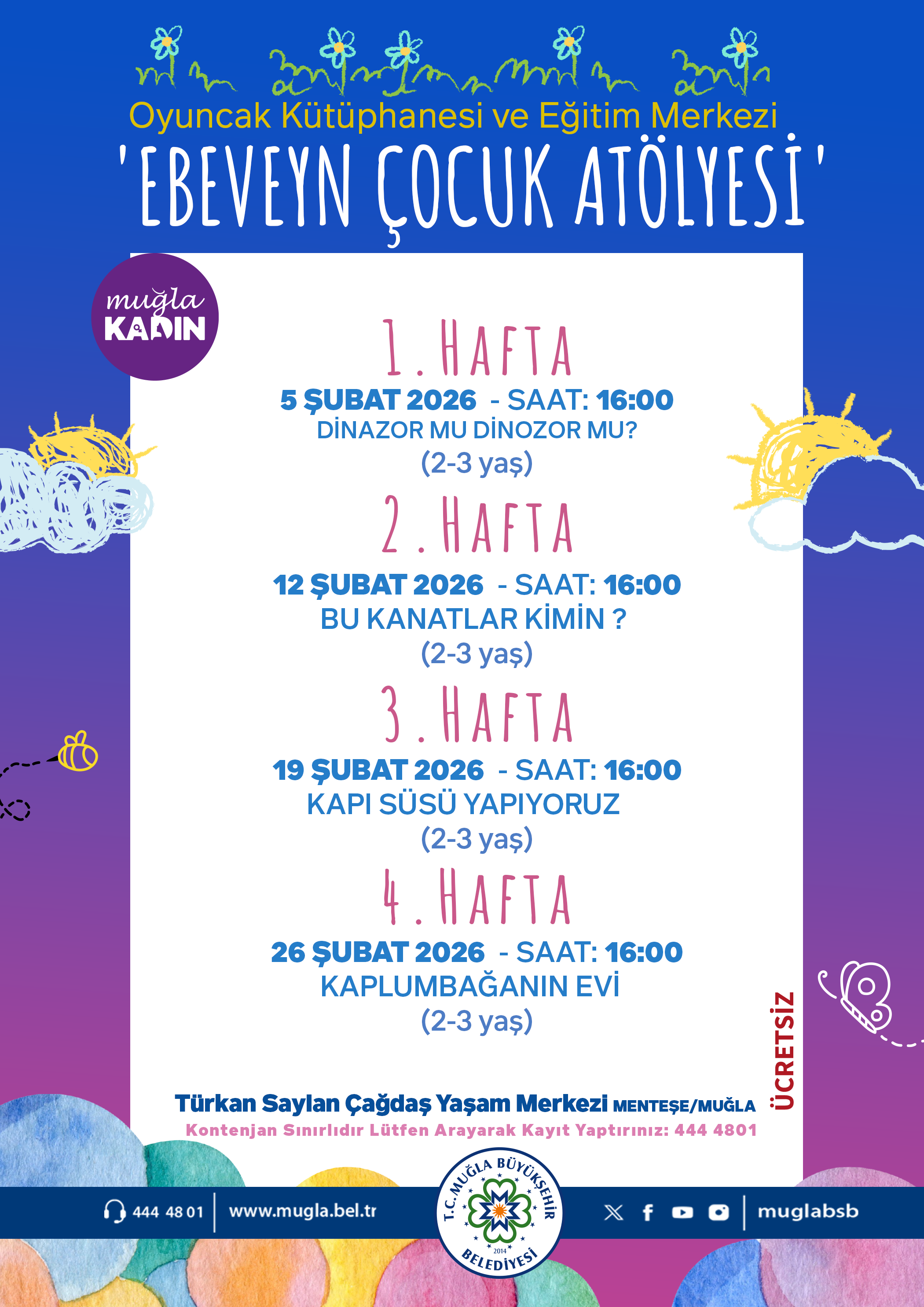 Oyuncak Kütüphanesi Ebeveyn Atölyesi 2-3 Yaş