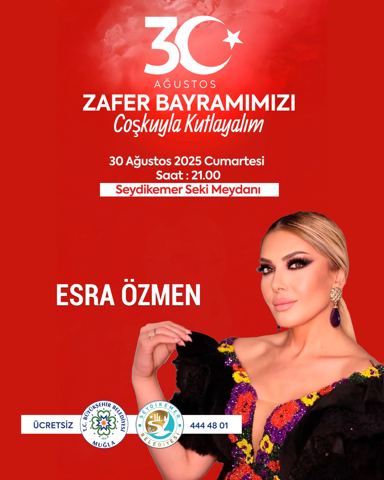 30 Ağustos Zafer Bayramı Seydikemer Esra Özmen Konseri 
