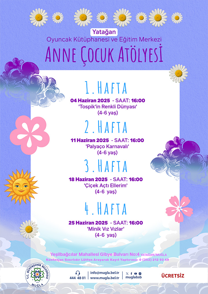 Anne-Çocuk Atölyesi 4-6 Yaş Arası