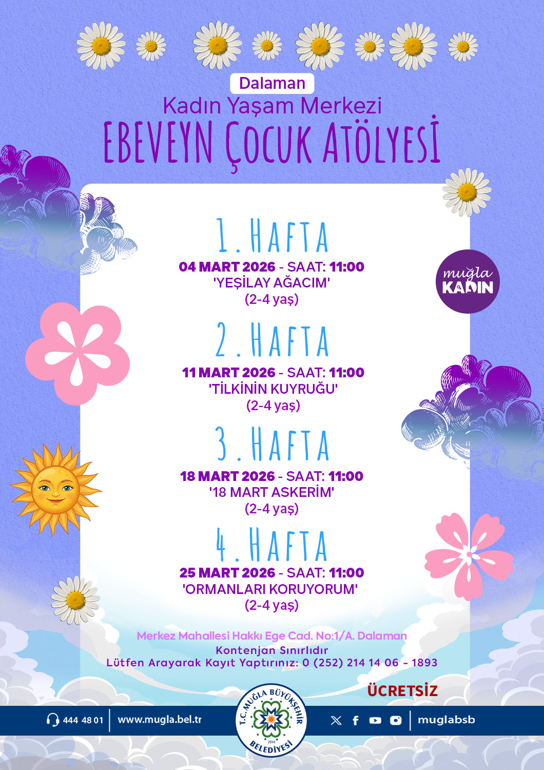 Dalaman Kadın Yaşam Merkezi Ebeveyn Çocuk Atölyesi 