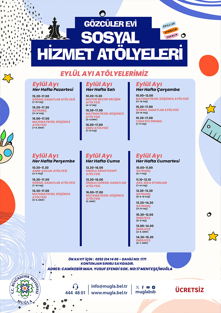 Gözcüler Evi Sosyal Hizmet Atölyeleri