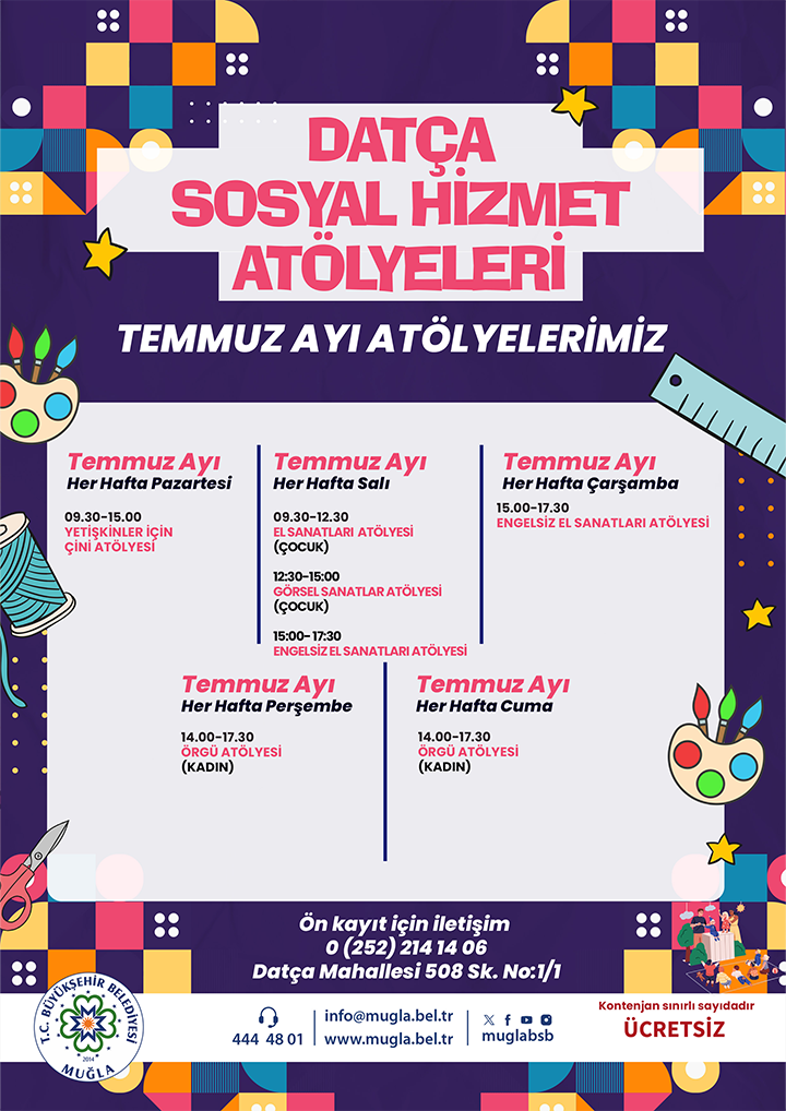 Datça Sosyal Hizmet Atölyeleri