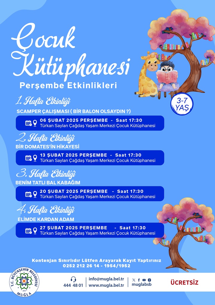 Çocuk Kütüphanesi Perşembe Etkinlikleri