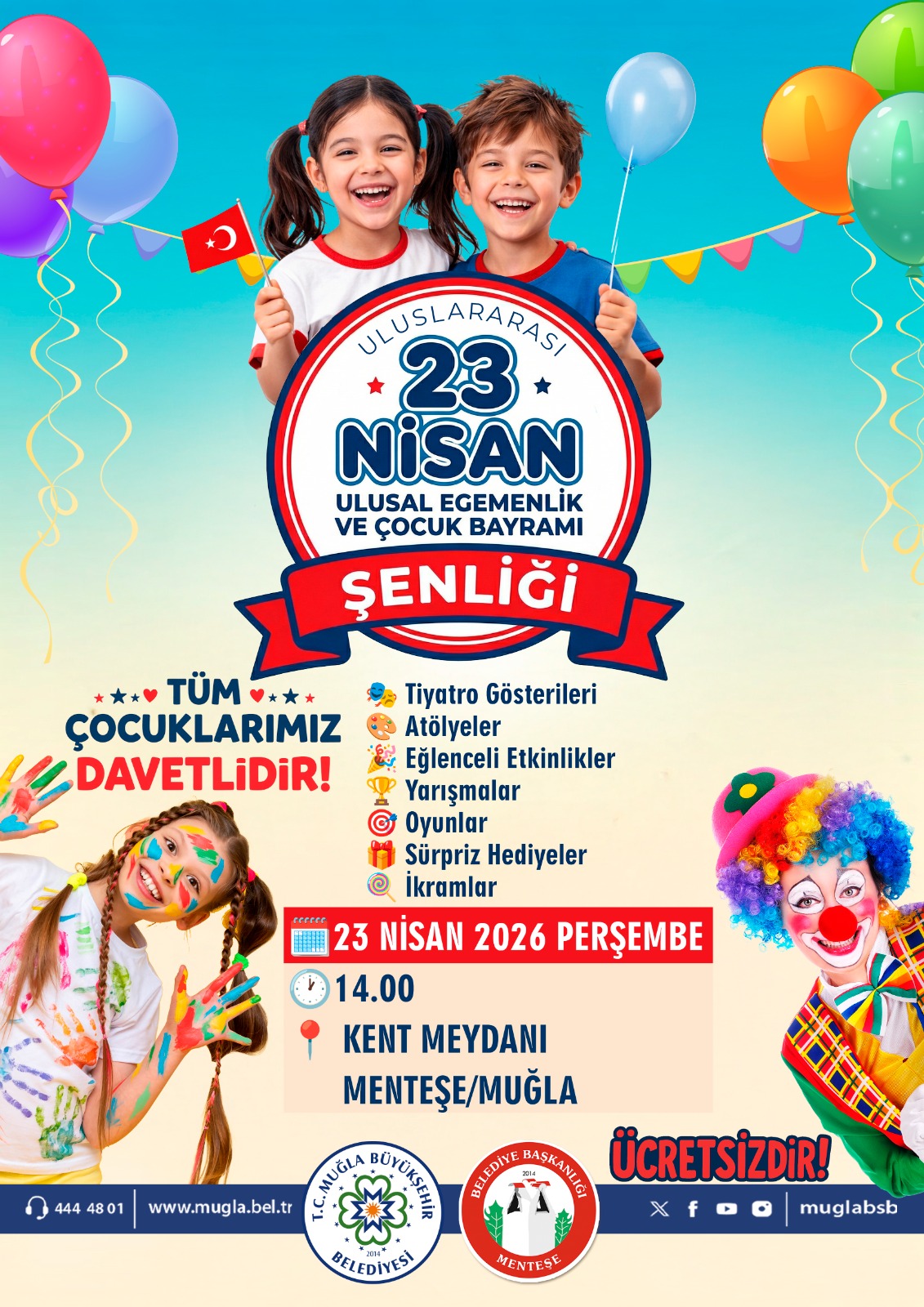 Uluslararası 23 Nisan Ulusal Egemenlik ve Çocuk Bayramı Şenliği