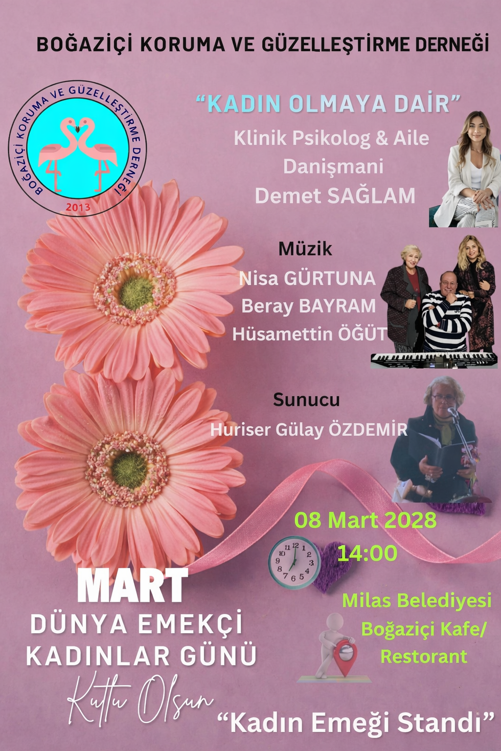 BOĞAZİÇİ KORUMA VE GÜZELLEŞTİRME DERNEĞİ '8 MART DÜNYA EMEKÇİ KADINLAR GÜNÜ' ETKİNLİĞİ