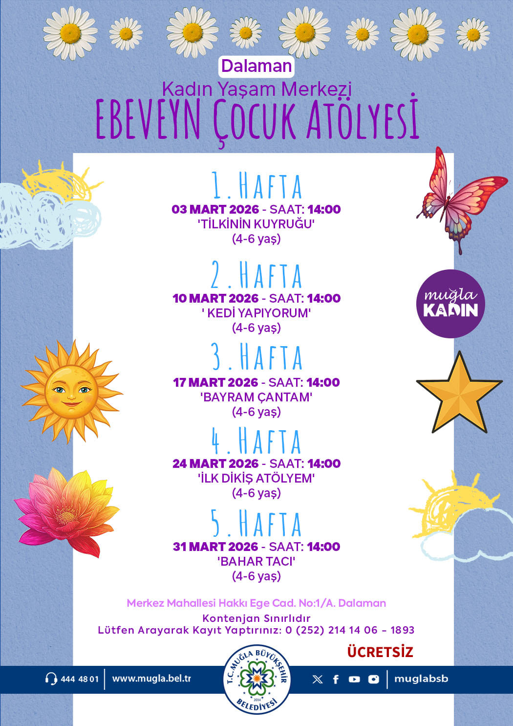 Dalaman Ebeveyn Çocuk Atölyesi 4-6 Yaş