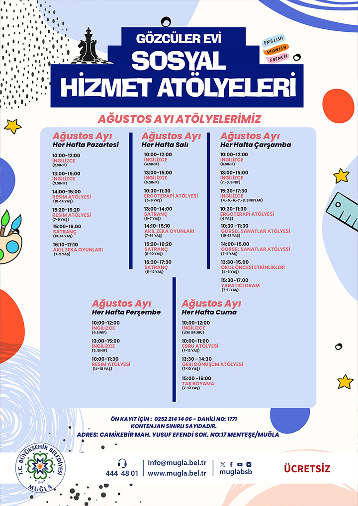 Gözcüler Evi Sosyal Hizmet Atölyeleri