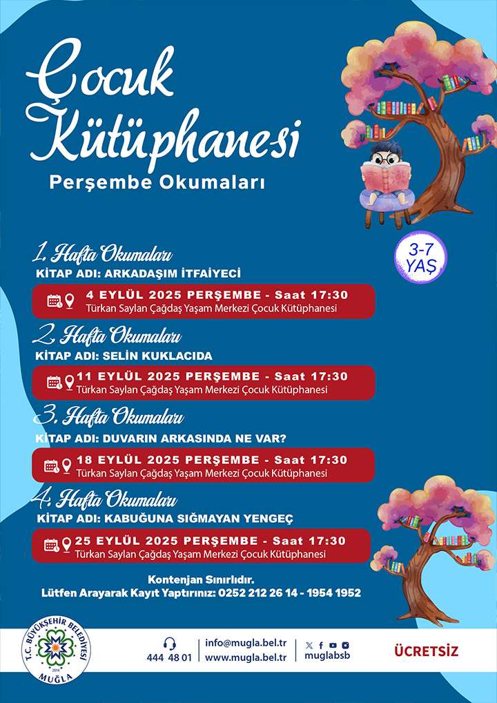 Çocuk Kütüphanesi Perşembe Okumaları 