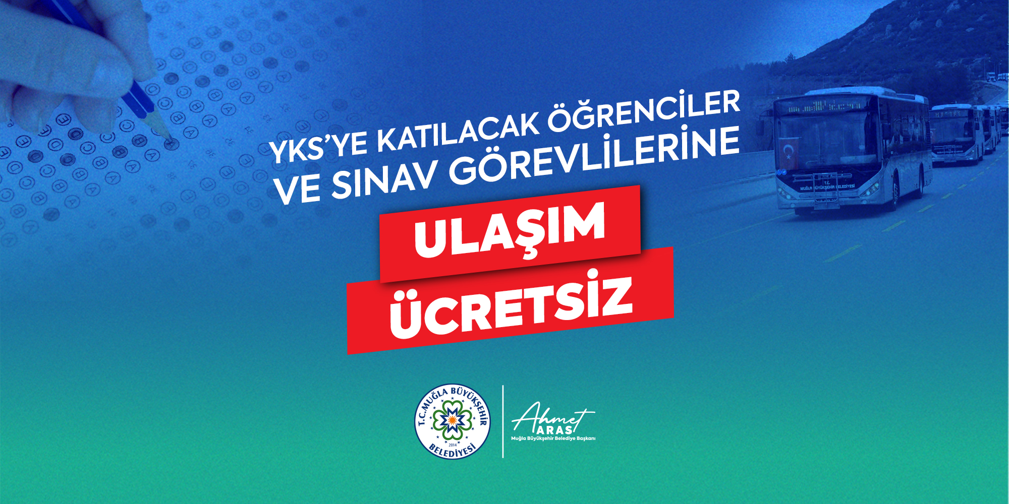 Büyükşehir YKS Heyecanında Öğrencilerin Yanında