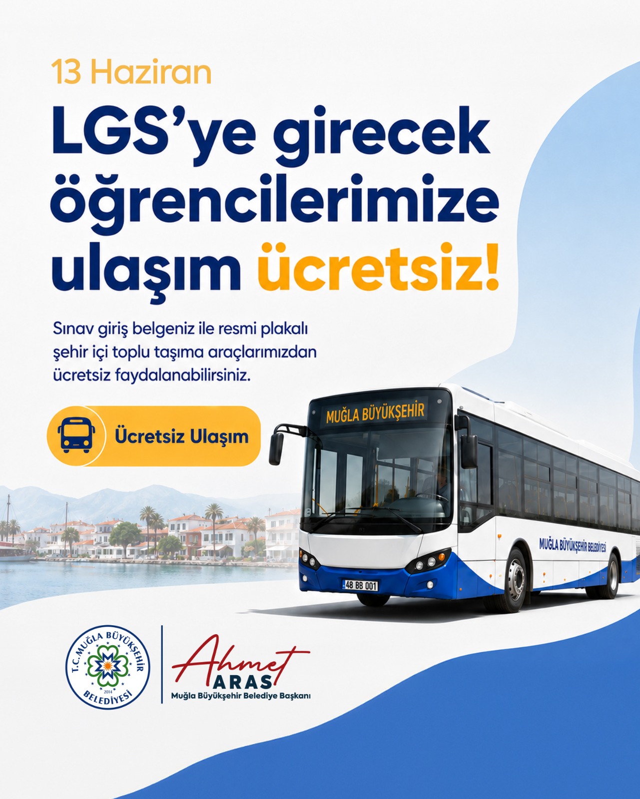 Sınav Günü Ulaşım Büyükşehir’den