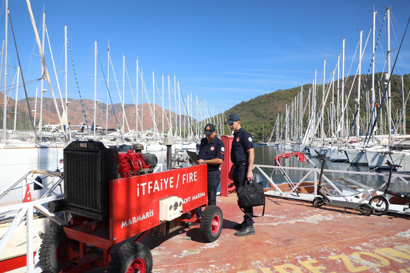 Büyükşehir’den Yangın Riskine Karşı Marinalarda Kapsamlı Denetim
